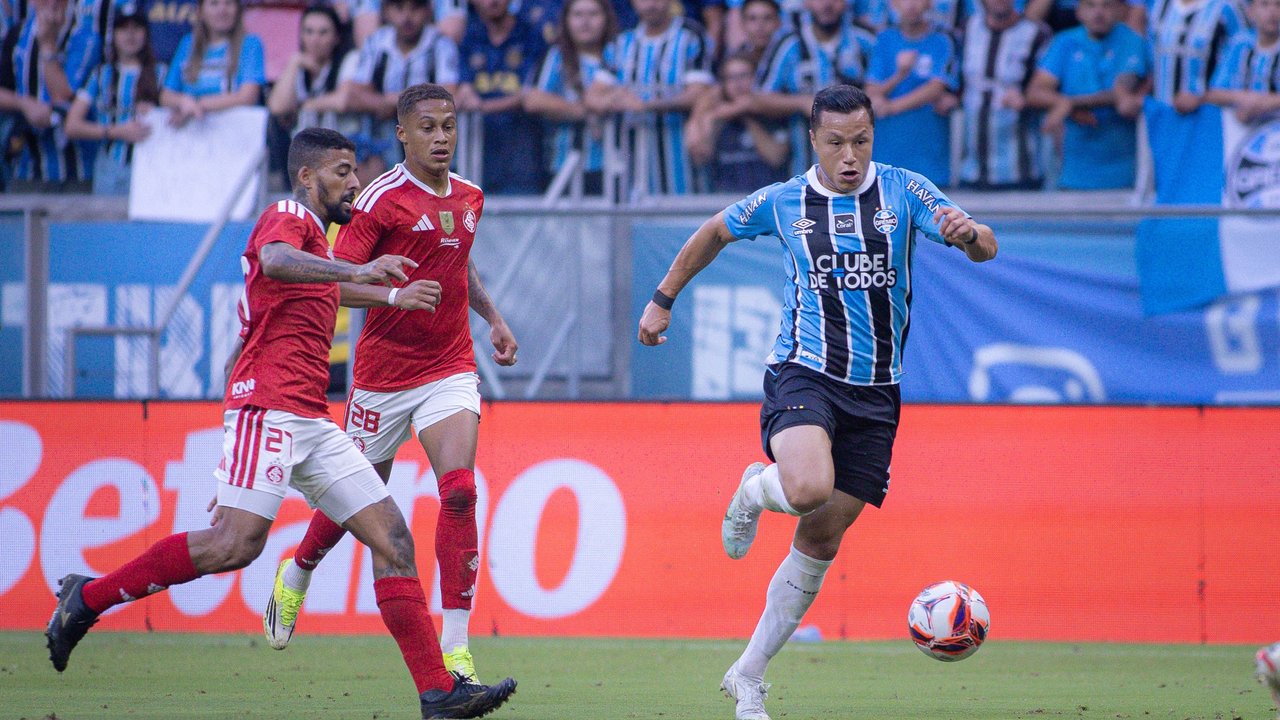 Cena de jogo do Grêmio