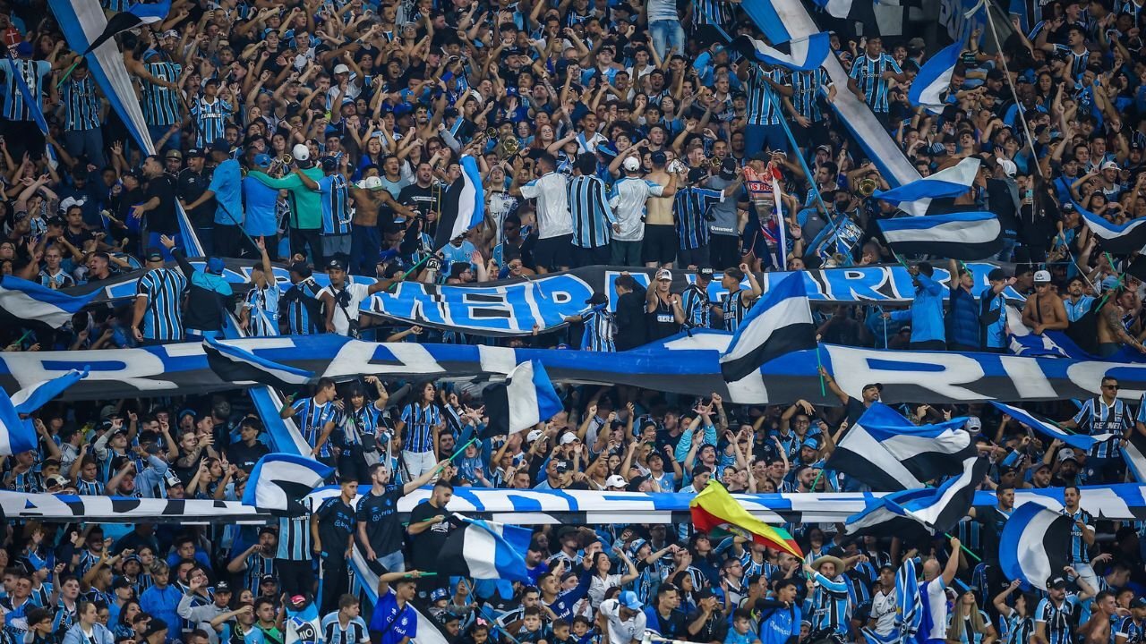 Cena de jogo do Grêmio
